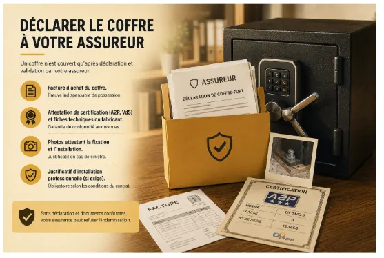 Déclarer le coffre à votre assureur